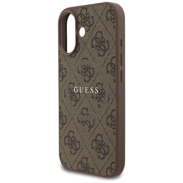 Etui Guess 4G Ring Classic Logo MagSafe do iPhone 17 brązowy zdjęcie 6