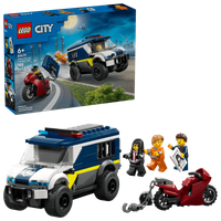 LEGO City Policyjny konwój więzienny Furgonetka i Motocykl 60479