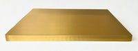 PODKŁAD STYRODUROWY POD TORT OKLEJANY CAŁY ZŁOTY 35x45 PROSTOKĄT