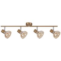 LAMPA sufitowa HOLLY 5550 Rabalux regulowana OPRAWA szklane reflektorki złote bursztynowe