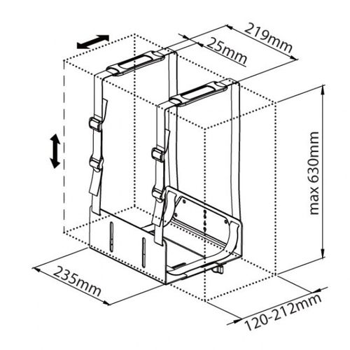 TECHLY UCHWYT NA KOMPUTER PC BOCZNY UNIWERSALNY 102239 na Arena.pl