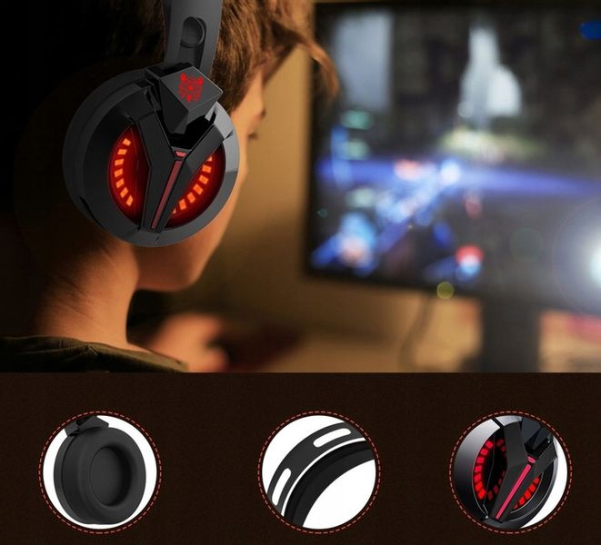 SŁUCHAWKI GAMINGOWE M180PRO do PC PS4 XBOX LED zdjęcie 8