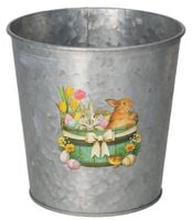 DONICZKA OSŁONKA METALOWA Z ZAJĄCZKIEM DONICZKA DO STROIKA