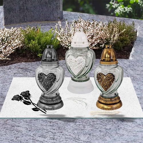 SZKLANA PODSTAWKA POD ZNICZE Z DEDYKACJĄ 25x25cm 493e na Arena.pl