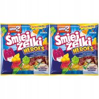 nimm2 Śmiejżelki Heroes Żelki owocowe wzbogacone witaminami 90 g x 2 sztuk