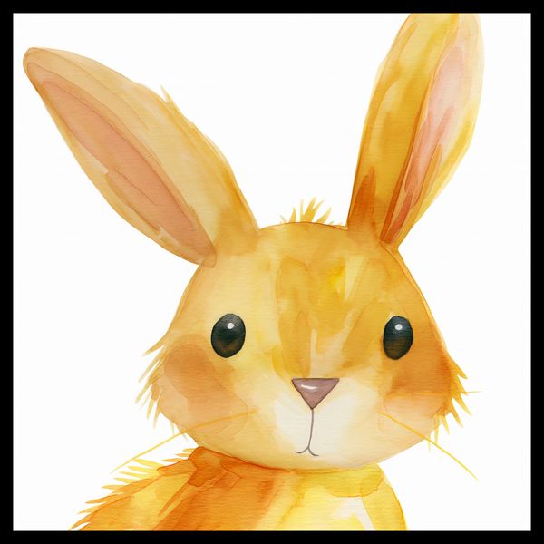 Plakat 40x40cm Słodki Zajączek zdjęcie 2