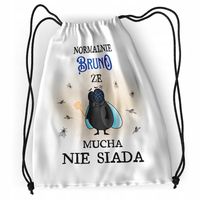 Plecak Dla Bruna Sportowy Szkolny Worek Torba Z Nadrukiem Ze Zdjęciem
