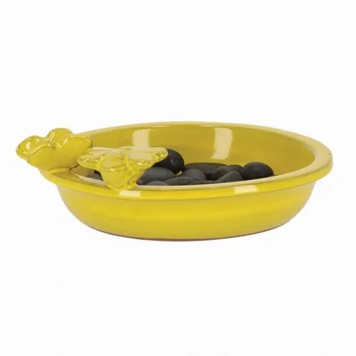 Stylowe poidło do ogrodu DLA OWADÓW PSZCZÓŁ żółte na Arena.pl