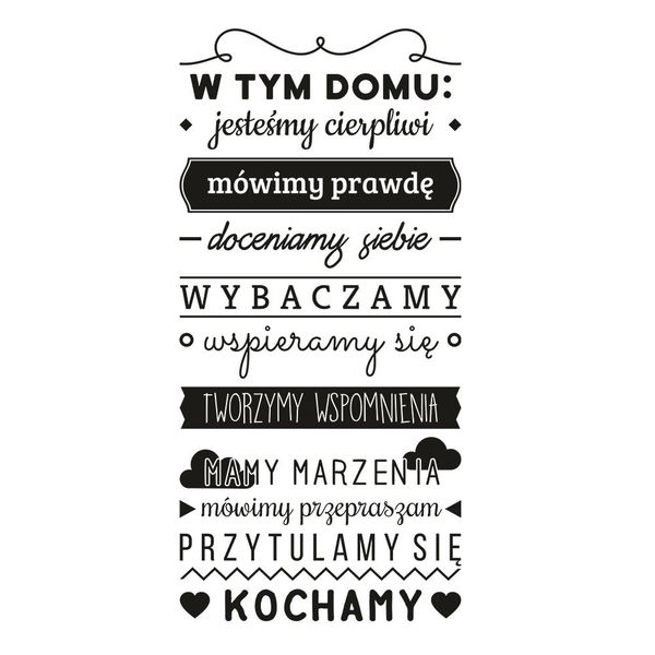 Naklejka W Tym Domu N063 L zdjęcie 2