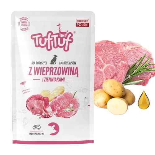 TUF TUF Saszetka karma mokra dla psa mix smaków 40 x 100g pełnowartościowa na Arena.pl
