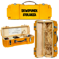 Skrzynka EKWIPUNEK STOLARZA prezent dla stolarza teścia kolegi