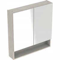 GEBERIT Selnova Square Szafka z lustrem 58,8x17,5x85cm orzech włoski jasny