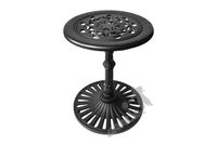 MINI STOLIK K07 - NISKI Z BLATEM KORONKOWYM ŻELIWNY