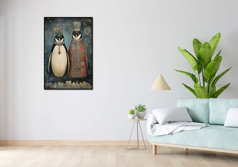 Plakat 68x101cm Królewskie Pingwiny zdjęcie 4