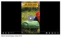 Materac dmuchany wbudowana pompka jednoosobowy turystyczny samopompujący