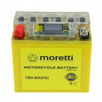 MOTOCYKLOWY AKUMULATOR MORETTI AGM (Gel) MB9-BS wskaźnik naładowania LCD