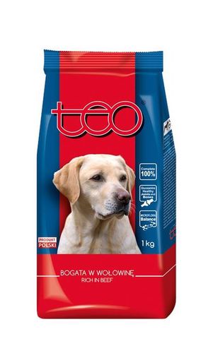 Karma sucha dla psa TEO bogata w wołowinę 1 kg na Arena.pl