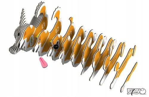 Pies Corgi - Eko Układanka 3D - Eugy zdjęcie 9