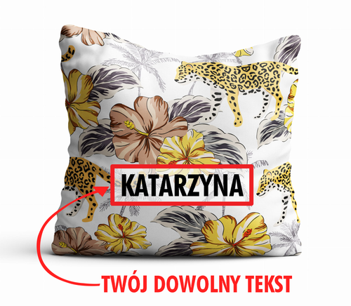 Poduszka DZIECIĘCA z Twoim napisem PD29 pantera na Arena.pl