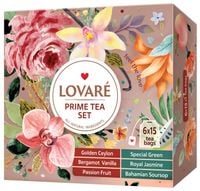 Zestaw Herbat LOVARE PRIME TEA SET Kolekcja 6 smaków 90 Herbat
