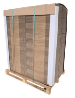 PALETA 280x Karton klapowy 550x350x300 mm 5W fala BC 540 g/m2 szary