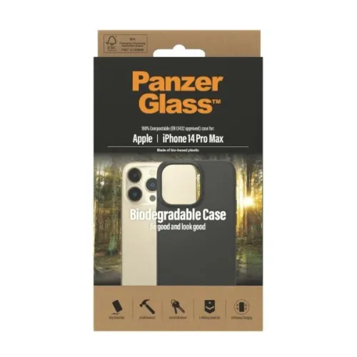 Etui PanzerGlass Biodegradable Case do iPhone 14 Pro Max - czarne na Arena.pl