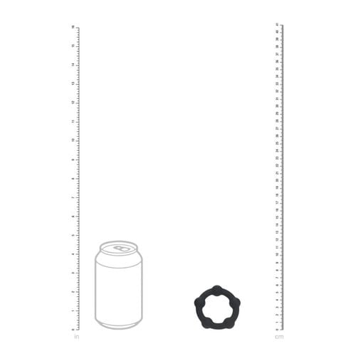 Beaded Silicone Cockring - S - 30Mm - Black na Arena.pl