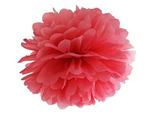 POMPONY Z BIBUŁY 35cm CZERWONE na Arena.pl