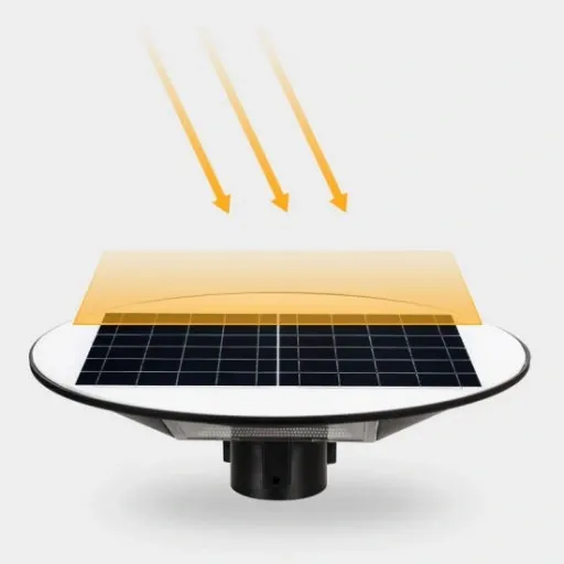 Lampa solarna LED latarnia uliczna UFO czujnik + pilot SuperLED zdjęcie 5