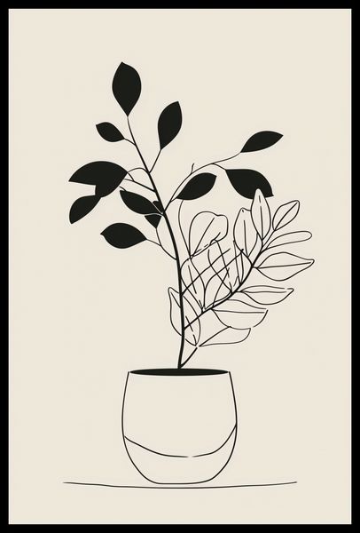 Plakat 40x60cm Prostota Doniczki zdjęcie 2