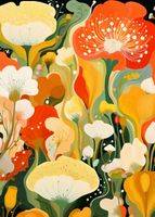 Plakat 50x70cm Kwiatowy Raj