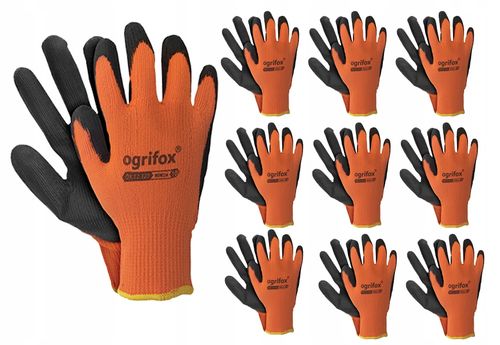 rękawice robocze / ocieplane / pomarańczowo-czarne / rozmiar: 10 - xl na Arena.pl