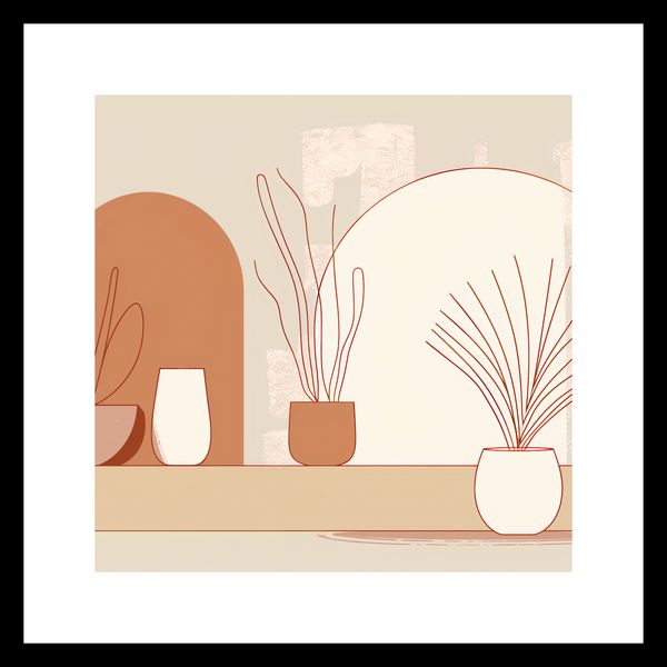 Plakat 30x30cm Widok Roślin zdjęcie 3