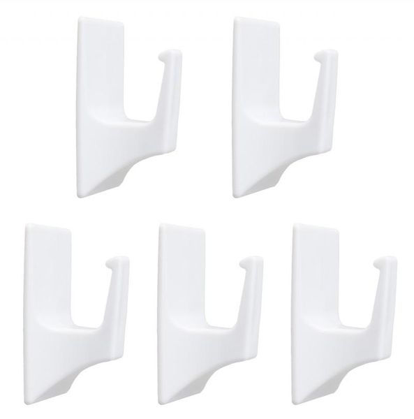 Wieszak samoprzylepny biały 5 szt - Yoka zdjęcie 1