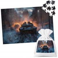 PUZZLE TRADYCYJNE - CZOŁG WOJSKO ARMIA - 70 el