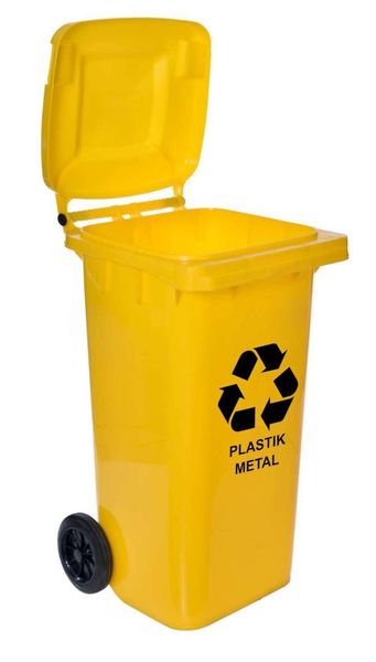 Komplet pojemników na odpady 120l cztery kolory zdjęcie 7