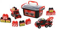 WADER 57143 MAMMOET Wywrotka samochód-ewakuator + klocki 10 elem.