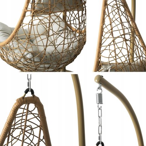 FOTEL WISZĄCY do ogrodu BOHO fotel ogrodowy na Arena.pl