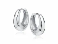 KLASYCZNE RODOWANE KOLCZYKI GŁADKIE KOŁA KÓŁKA 1.2CM POLEROWANE POŁYSK