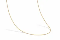 ZŁOTY ŁAŃCUSZEK pr.585 LISI OGON NASZYJNIK 45cm