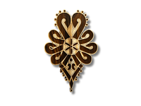 Parzenica drewniana ozdoba góralska ornament ludowy dekoracja prezent 30cm