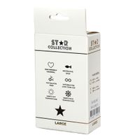 srebrny metalowy korek analny star collection l jasnoniebieski kamień 10cm