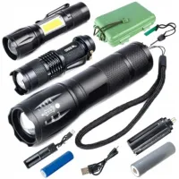 LATARKA LED TAKTYCZNA WOJSKOWA ZESTAW 3SZT + ETUI