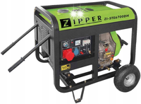 Generator Agregat Prądu Budowlany AVR Diesel Zipper ZI-STE6700DH