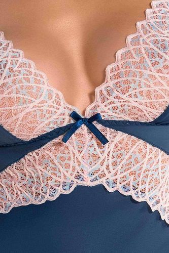 Bielizna-Selina Chemise Navy Blue S/M - Casmir na Arena.pl