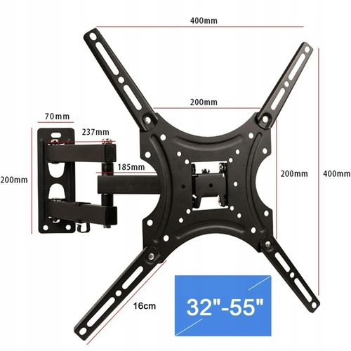 Uchwyt do Telewizora Obrotowy TV LCD LED 32'-55' VESA UNIWERSALNY na Arena.pl
