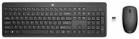Bezprzewodowa klawiatura i mysz HP Combo 235 czarna 1Y4D0UT (duży enter)