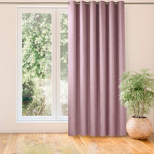 Zasłona MILANA szenilowa na złotych przelotkach 560x245 różowa  Homede na Arena.pl