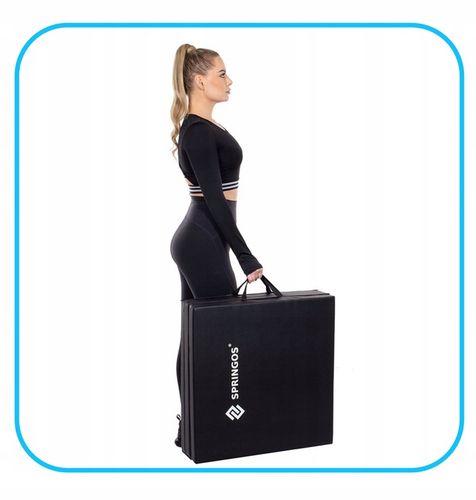 MATERAC DO ĆWICZEŃ FITNESS JOGI SKŁADANY GIMNASTYCZNY MATA DUŻA WYTRZYMAŁA na Arena.pl