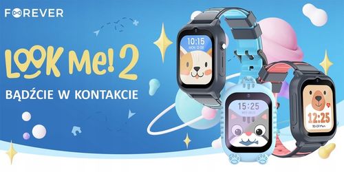 Smartwatch ZEGAREK dla dzieci Forever GPS WiFi 4 Kids Look Me KW-510 na Arena.pl